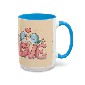 Cozy Love Birds Mugs - Colorful Ceramic Coffee Set - Dipaliz