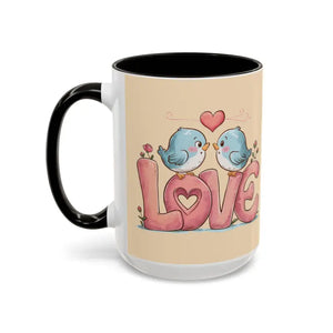 Cozy Love Birds Mugs - Colorful Morning Coffee Cups - Dipaliz