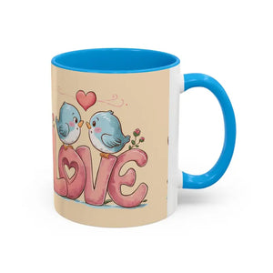 Cozy Love Birds Mugs - Colorful Morning Coffee Cups - Dipaliz