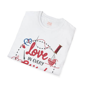 Soft Unisex Softstyle t Shirt Love in Every Stitch Dipaliz - T-shirts