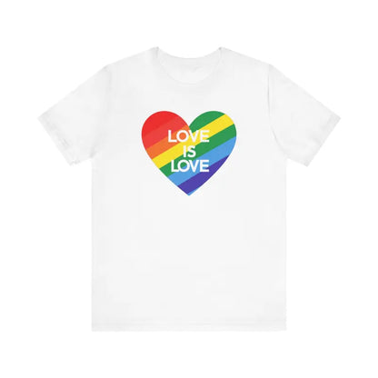 Love is Gay Pride Tee Unisex Jersey for All - T-shirt