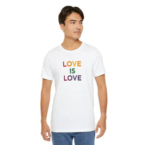 Love is Tee - Sustainable Unisex Jersey Pride Shirt - Dipaliz - T-shirts