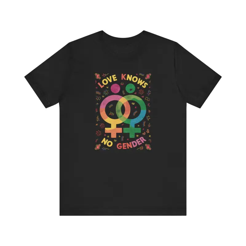 Unisex Pride Day Tee - Love Knows no Gender - T-shirt