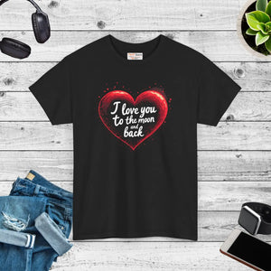 Moon Unisex Heavy Cotton Tee - Specially Spun Love - Dipaliz - T-shirts
