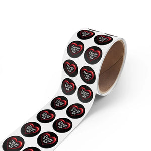 Glossy Moon Round Sticker Label Rolls - Galaxy Bopp - Dipaliz - Labels & Tags
