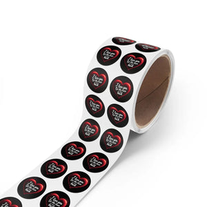 Glossy Moon Round Sticker Label Rolls - Galaxy Bopp - Dipaliz - Labels & Tags