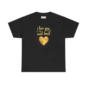 Unisex Heavy Cotton Tee to the Moon and Back - Dipaliz - T-shirts