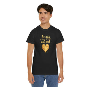 Unisex Heavy Cotton Tee to the Moon and Back - Dipaliz - T-shirts