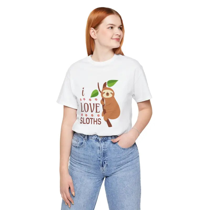 Dive Into Style: i Love Sloths T-shirt Bliss - T-shirt