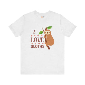 I Love Sloths T-shirt - Cozy Women’s Fashion Tee - Dipaliz - T-shirts