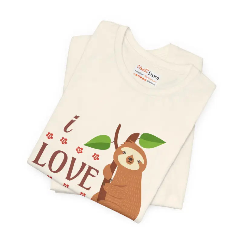 Dive Into Style: i Love Sloths T-shirt Bliss - T-shirt