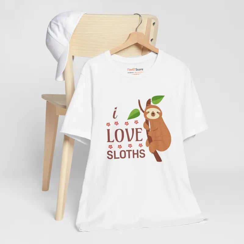 Dive Into Style: i Love Sloths T-shirt Bliss - T-shirt