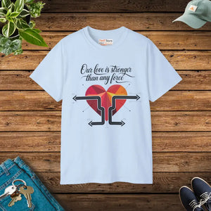 Love Ultra Cotton Tee - Unity Statement Shirt - Dipaliz - Light Blue / s - T-shirts