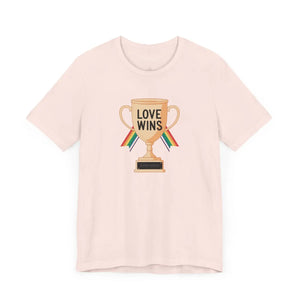 Soft Love Wins Jersey Tee High-quality Print - Dipaliz - T-shirts