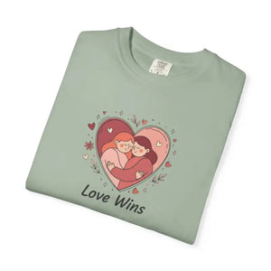 Love Wins Couple Graphic Tee - Unity Message Design - Dipaliz - T-shirt