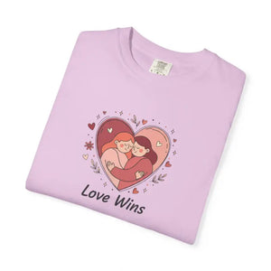 Love Wins Couple Graphic Tee - Unity Message Design - Dipaliz - T-shirt