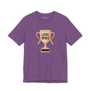Love Wins Unisex Jersey Tee - High-quality Print Comfort - Dipaliz - T-shirts