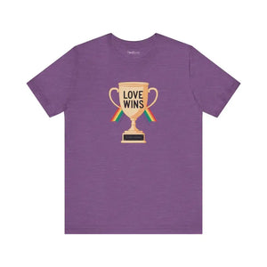 Love Wins Unisex Jersey Tee - High-quality Print Comfort - Dipaliz - T-shirts
