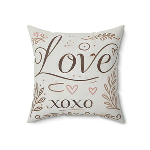 Love Xoxo Decorative Pillow – Cozy Home Decor - Dipaliz - Throw Pillows