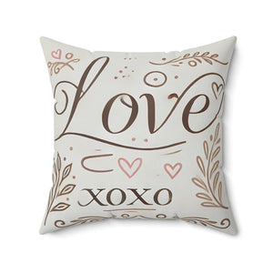 Love Xoxo Decorative Pillow – Cozy Home Decor - Dipaliz - Throw Pillows