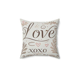 Love Xoxo Decorative Pillow – Cozy Home Decor - Dipaliz - Throw Pillows