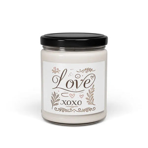 Love Xoxo Scented Soy Candle - Cozy Aromatherapy - Dipaliz - Cinnamon Vanilla / 9oz - Candles