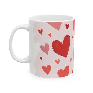 Caffeinated Heart Mug - Vibrant Patterns - Dipaliz - Mugs