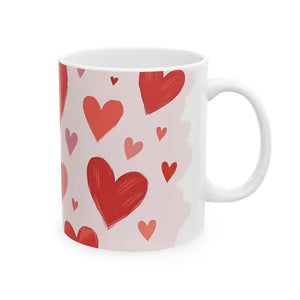 Caffeinated Heart Mug - Vibrant Patterns - Dipaliz - Mugs