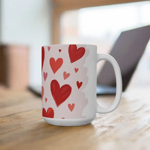 Caffeinated Heart Mug - Vibrant Patterns - Dipaliz - Mugs