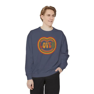 Sweatshirt - Lover Heart - Retro 70s Graphic Design - Dipaliz