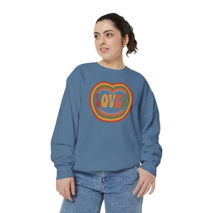 Sweatshirt - Lover Heart - Retro 70s Graphic Design - Dipaliz