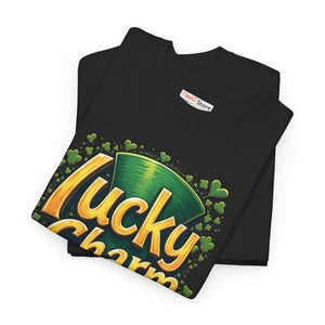 Lucky Charm Heavy Cotton Tee - St Patricks Day Graphic - Dipaliz - T-shirts