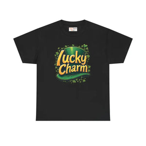 Lucky Charm Heavy Cotton Tee - St Patricks Day Graphic - Dipaliz - T-shirts
