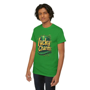 Lucky Charm Heavy Cotton Tee - St Patricks Day Graphic - Dipaliz - T-shirts