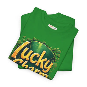 Lucky Charm Heavy Cotton Tee - St Patricks Day Graphic - Dipaliz - T-shirts