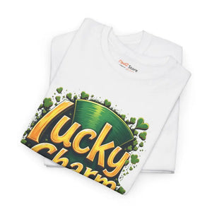 Lucky Charm Heavy Cotton Tee - St Patricks Day Graphic - Dipaliz - T-shirts