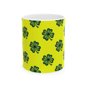 Lucky Irish Clover Ceramic Mug - Glossy Drinkware - Dipaliz - Mugs