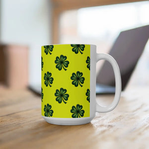 Lucky Irish Clover Ceramic Mug - Glossy Drinkware - Dipaliz - Mugs