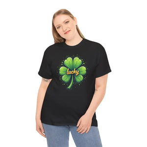 Epic Heavy Cotton Tee Shamrock Design Unisex Top - Dipaliz - T-shirts