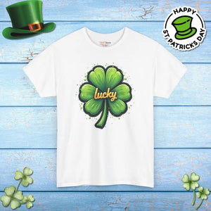 Epic Heavy Cotton Tee Shamrock Design Unisex Top - Dipaliz - T-shirts