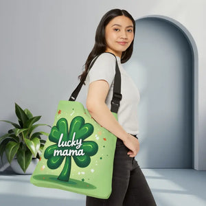 Lucky Mama Adjustable Tote - Shamrock Parade Style - Dipaliz - Shopper Bags
