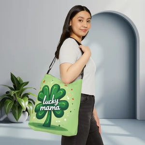 Lucky Mama Adjustable Tote - Shamrock Parade Style - Dipaliz - 16’’ × - Shopper Bags