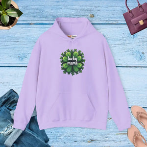 Lucky Mama Unisex Heavy Hooded Sweatshirt - Casual Cool - Dipaliz - s / Orchid - Sweatshirts