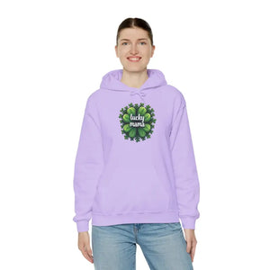 Lucky Mama Unisex Heavy Hooded Sweatshirt - Casual Cool - Dipaliz - Sweatshirts