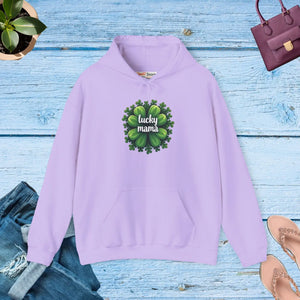 Lucky Mama Unisex Heavy Hoodie St Patricks Day Dipaliz - Sweatshirts