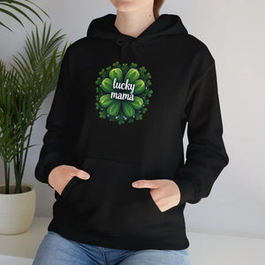 Lucky Mama Unisex Heavy Hoodie St Patricks Day Dipaliz - Sweatshirts