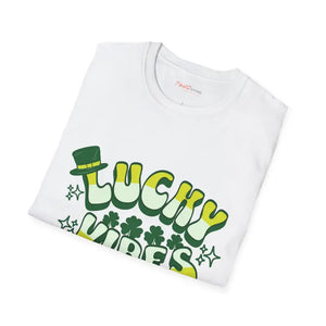 Lucky Vibes Clover t Shirt Festive Style Icon - Dipaliz - T-shirts