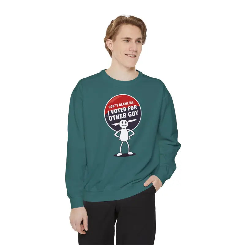 Lux Comfort Unisex Garment-dyed Sweatshirt: Vote with Style - Sweatshirt