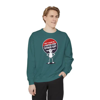 Lux Comfort Unisex Garment-dyed Sweatshirt: Vote with Style - Sweatshirt