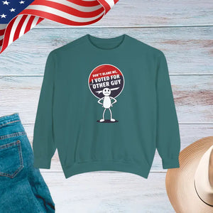 Lux Comfort Unisex Garment-dyed Sweatshirt - Color-blast Fleece - Dipaliz - Blue Spruce / s - Sweatshirts